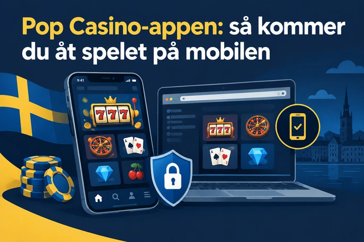 Pop Casino-appen: så kommer du åt spelet på mobilen