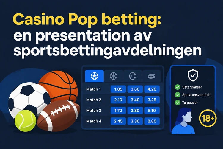 Casino Pop betting: en presentation av sportsbettingavdelningen