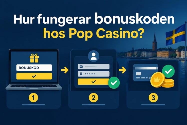 Hur fungerar bonuskoden hos Pop Casino?