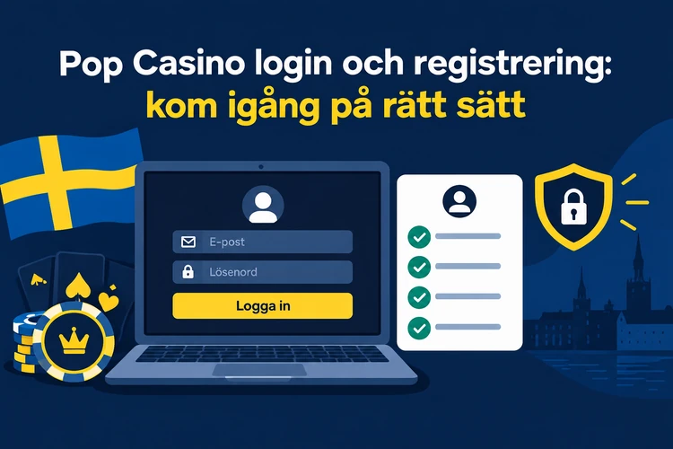 Pop Casino login och registrering: kom igång på rätt sätt