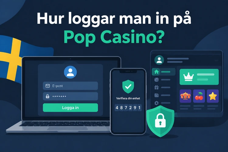 Hur loggar man in på Pop Casino?