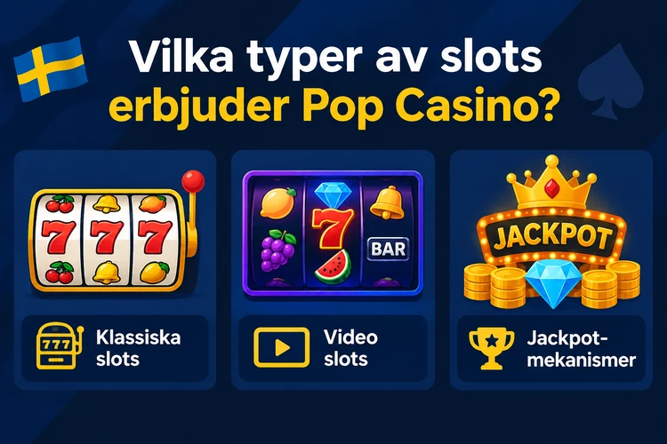 Vilka typer av slots erbjuder Pop Casino?
